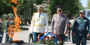 В Таразе почтили память Сагадата Нурмагамбетова