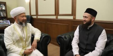 Наурызбай қажы Тағанұлы Татарстан мүфтиімен кездесті