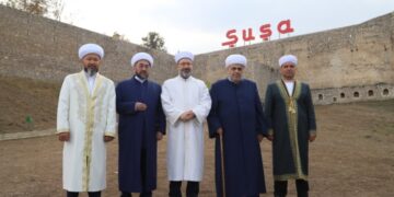 Муфтии тюркских стран посетили исторические места Шуши