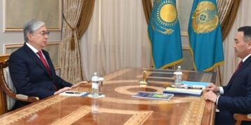 Президент РК принял председателя КНБ Ермека Сагимбаева