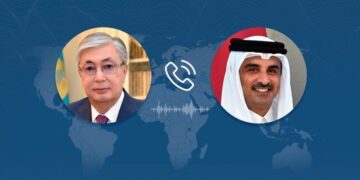Касым-Жомарт Токаев провел телефонный разговор с Эмиром Катара