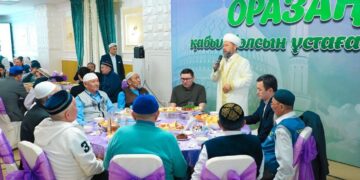 Муфтий принял участие на первом ауызашаре мечети «Хазрет Султан»