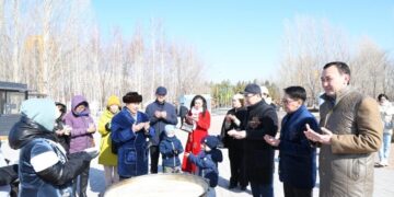 Рекорд Казахстана по изготовлению Наурыз коже установили в Астане