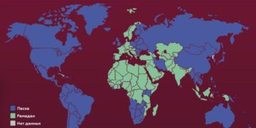 Пасха или Рамадан, что чаще ищут в Google в разных странах мира