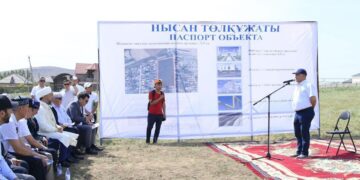 В Туркестанской области заложили фундамент новой мечети