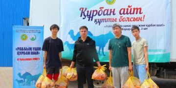 В первый день Курбан айта жертвенное мясо получили 60 862 семьи