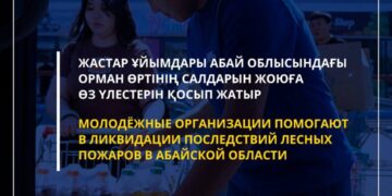 Жастар ұйымдары орман өртінің салдарын жоюға өз үлестерін қосып жатыр