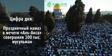 Праздничный намаз в мечети «Аль-Акса» совершили 100 тыс. мусульман