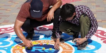 В Астане открылись площадки для игры в асыки