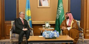 Президент провел встречу с Наследным принцем Саудовской Аравии