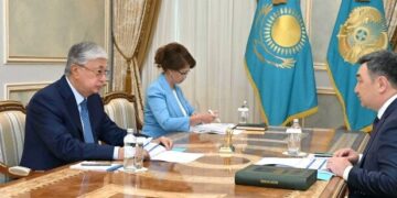 Президент заслушал отчет министра Дархана Кыдырали