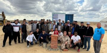 Ақтөбе тасжолы бойында намазхананың іргетасы қаланды