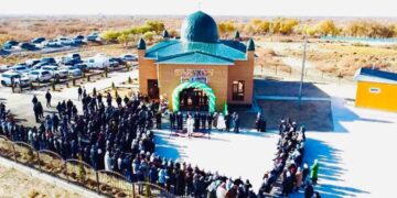 Жалағаш кентінде жаңа мешіт бой көтерді