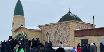 Айнакөлде жаңа мешіт ашылды