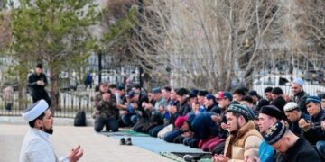 Оралда қажет намазы оқылды