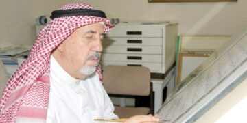 Казах, который пишет письменные копии Корана