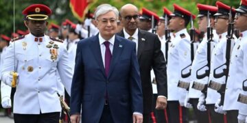Касым-Жомарт Токаев прибыл во Дворец президента Сингапура Istana