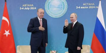 Эрдоган и Путин на саммите ШОС в Астане обсудили Палестину и Сирию