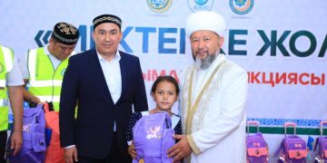 В новой мечети Шымкента прошла акция «Мектепке жол»
