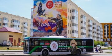 В столице появился новый мурал «Бүркітші»