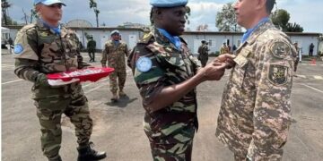 Медалями ООН наградили военнослужащих Казахстана