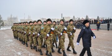 «Айбын» полкі сарбаздармен толықты