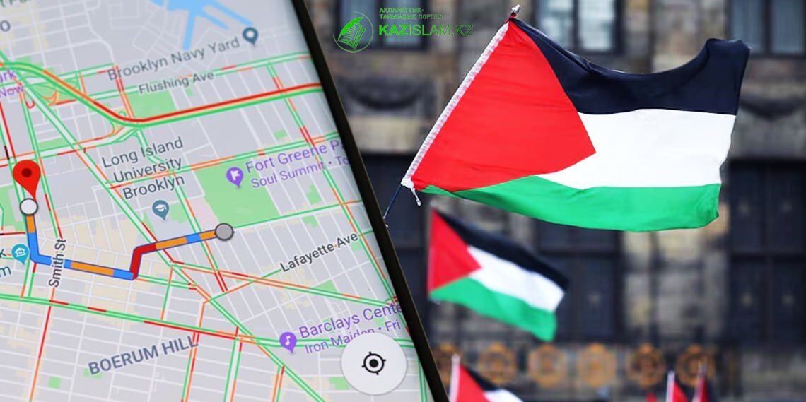 Почему Палестины нет на карте Google?