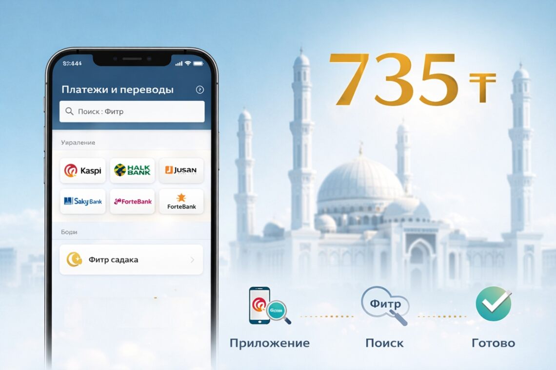 Как оплатить фитр-садака онлайн в Казахстане