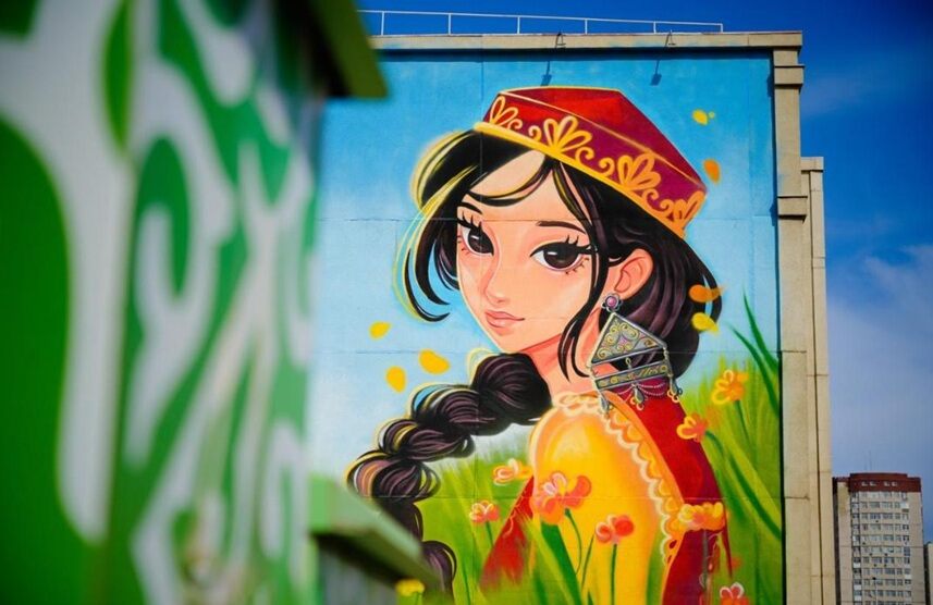 В Астане появился новый мурал