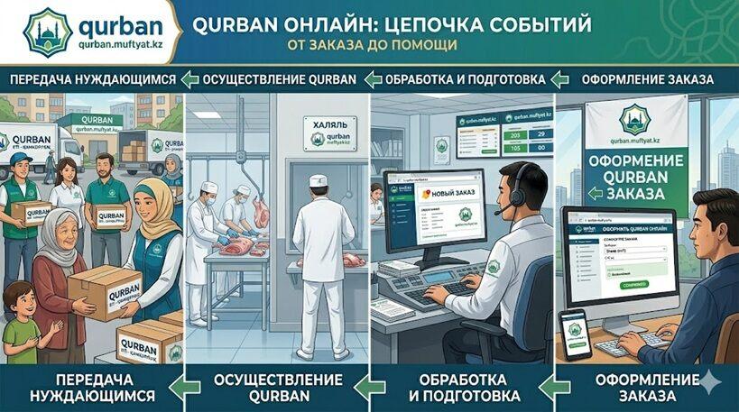 Как оформить онлайн-жертвоприношение на qurban.muftyat.kz